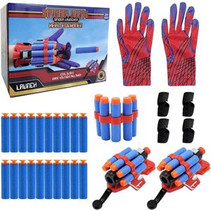 Speelgoed - Spiderman Set - Educatief Speelgoed - 2 Handschoenen - 2 Pitchers - 20 Darts - Cadeau