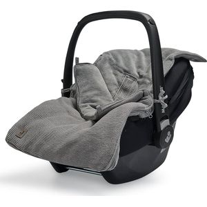 Basic Knit voetbescherming voor autostoel, kinderwagen, steengrijs