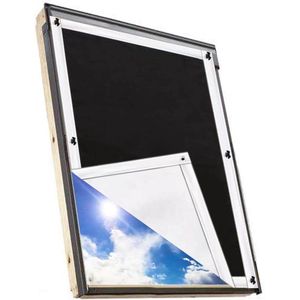 Verduisterend thermisch gordijn voor dakramen - hittebescherming - Velux-ramen - GGU GGL GPU GPL GHU GHL GTU GTL GXU GXL - zuignappen - 116 x 120 cm zonwering zuignap