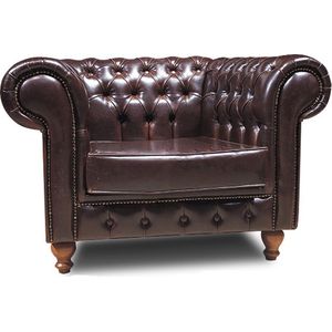 Chesterfield No Leather | Fauteuil My Chesterfield | NAL Antiek Bruin