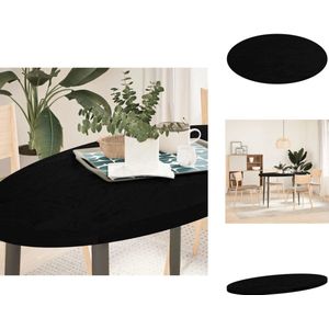 vidaXL Tafelblad - Tafelbladen - Salontafelblad - Bijzettafelblad - Tafelblad 120x60x4 cm ovaal massief eikenhout donkerbruin