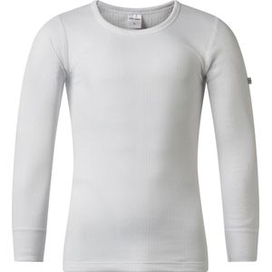 Gentlemen- heren thermo T-shirt - lange mouw - 50% polyester en 50% modal - wit - maat S