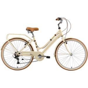 Bikestar, retro damesfiets, 26 inch, 7 sp derailleur, creme