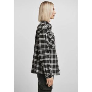 Urban Classics - Oversized Overshirt Blouse - XL - Zwart/Wit