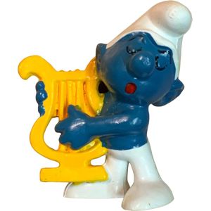 Schleich smurf figuurtje met harp - De Smurfen - 20070 - Harp poppetje - 6 cm