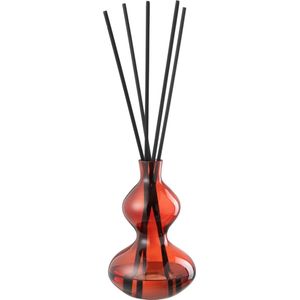 J-Line geurolie olive & frank Incense - glas - rood - small