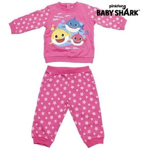 Joggingpak voor baby Baby Shark Roze, geschikt voor 12 mnd.