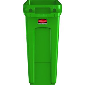 Rubbermaid Slim Jim met luchtsleuven 60 ltr, groen (VB227857)