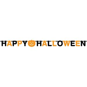 Happy Halloween Slinger - Halloween Decoratie - Halloween Versiering - Halloween Slinger - Halloween Feestje - Slinger Halloween (2 meter) - Letterslinger - Letterslinger Halloween