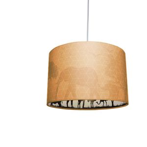 Olucia Safari - Kinderkamer hanglamp - Oranje - E27