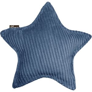 Namini Kussen | Kussentjes voor Kinderkamer & Woonkamer | Gevuld | Vloeistofafstotend | Volledig Uitwasbaar | Handgemaakt | Kussens | Sierkussen | Ster | Blauw | 40x40xcm