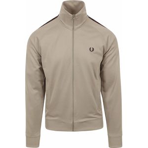 Fred Perry - Taped Track Jacket Greige - Heren - Maat L - Modern-fit