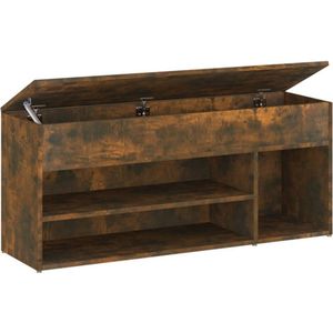 vidaXL-Schoenenbank-105x30x45-cm-bewerkt-hout-gerookt-eikenkleurig