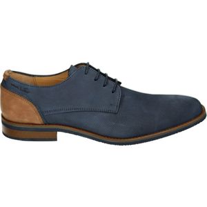 Van Lier 2518662 - Vrije tijdsschoenenHeren veterschoenHeren sneakersCasual - Kleur: Blauw - Maat: 45