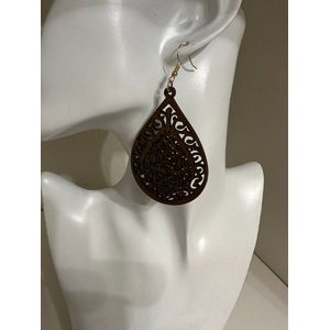 Houten waterdruppel oorbellen | Moederdag | Verjaardagscadeau| Cadeautje| Valentijnsdag| Kado | sieraden | vaderdag | oorbellen | oorsieraden