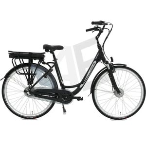 Vogue Basic Elektrische Fiets 3 versnellingen 47cm 13Ah - Mat Zwart