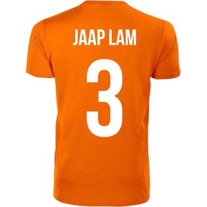 Oranje T-shirt - Jaap Lam - Koningsdag - EK - WK - Voetbal - Sport - Unisex - Maat XXL
