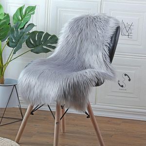 Imitatie Lamsvacht - Superzachte Kunstbont Schapenvacht - Kleed - Kleedje - Langharig Imitatie Wol Vloerkleed - Decoratief Tapijt voor Slaapkamer, Bank & Woonkamer - 50x80 cm