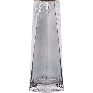 Beliani LILAIA - Decoratieve Vaas - Grijs - Glas