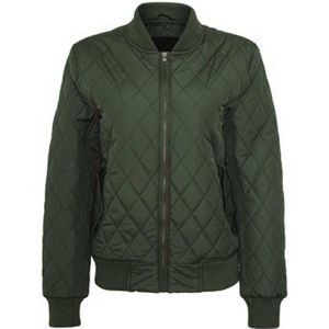 Urban Classics - Diamond Quilt Nylon Jacket - XS - Groen