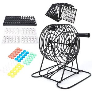 Traditioneel Bingo-spel met Professionele Bingo-ballen en Bingo-plank - Compleet Bingo-spel voor Thuisgebruik - Inclusief BINGO Accessoires