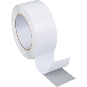 50 mm x 20 m sterke stoffen tape voor robuuste reparatie - witte tapijtbevestigingsband - dubbelzijdig waterbestendig - vloerbedekking podiumrand .