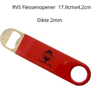 Horeca Bieropener - Horeca flessenopener - flesopener - bieropener plat - rvs bieropener - rvs flessenopener