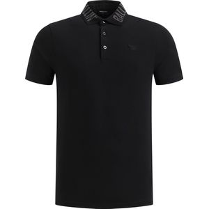 Ballin Amsterdam - Heren Slim fit T-shirts Polo SS - Black - Maat S