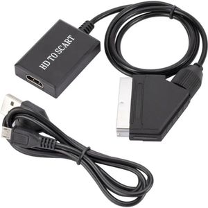 HDMI (v) naar Scart (m) converter kabel / zwart - 1 meter