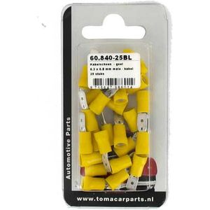Kabelschoen 6.x0.8 mm 25 stuks blister