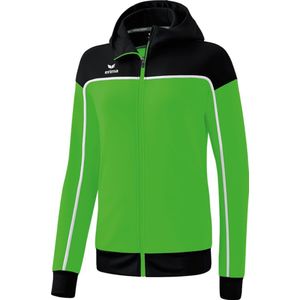 Erima Change Trainingsjack Met Capuchon Dames - Green / Zwart / Wit | Maat: 40