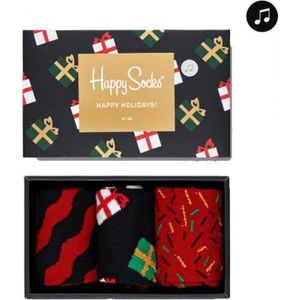 Happy Socks Christmas Giftbox Sokken - Rood/Multi - Maat 36-40