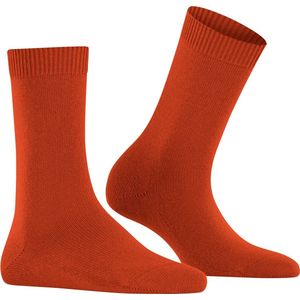 FALKE Cosy Wool damessokken - oranje (ziegel) - Maat: 35-38