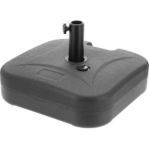 ACAZA Parasolvoet - Parasoltegels - Parasolvoeten - tot 24 kg - Zwart - Vierkanten Parasolvoet - Diameter Buis 38 mm - Parasol Voet - Parasol Tegels