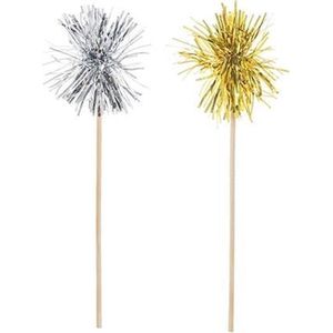 Bloomingville pom pom 24st. zilver/ goud