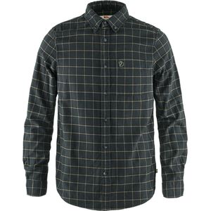 Fjällräven - Övik Flannel shirt - Blouse - Donkergrijs - Heren - Maat L