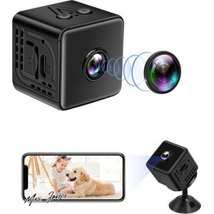 Mrs. Jones Stealth-X Spy Camera Bewakingscamera wifi Mini-spionagecamera HD 1080p 24 GHz Microfoon Bewegingsdetectie Binnen en buiten .