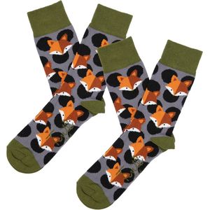 Tintl socks unisex sokken | Animal - Fox (2 paar - maat 41-46)