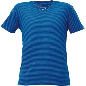 Cerva NOYO ESD V-T-shirt 03040135 - Koningsblauw - M