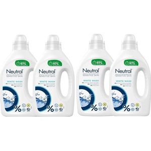 Neutral Wasmiddel Wit - 4 x 20 wasbeurten - Voordeelverpakking