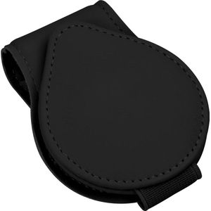 Car Sunglasses Holder Clip - Universal Glasses Holder Leather Magnetic Black Beige Organizer
