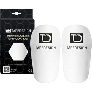 Performance Scheenbeschermers voor Voetbal - Individueel Aanpasbare Antislip Shin Pads voor Heren, Dames en Kinderen in Wit