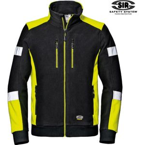 SIR SAFETY COMFORT FLEECE Werkjas Micro Fleece HiVis Geel Zwart Reflecterend Insert - Fleece Jas