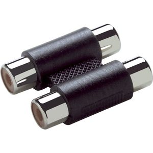 Scanpart dubbele audio adapter - Geschikt om 2 dubbele tulpkabels te verbinden - 2 x RCA naar 2 x RCA - Tulp naar tulp