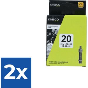 Dresco Binnenband 20 x1.50-2.50 (40/62-406) Dunlop 40mm - Voordeelverpakking 2 stuks