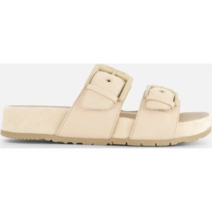 Tamaris Comfort Slippers beige Leer - Dames - Maat 39