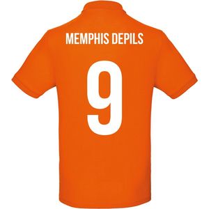 Oranje polo - Memphis Depils - Koningsdag - EK - WK - Voetbal - Sport - Unisex - Maat S