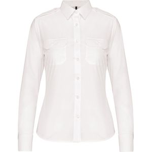 Kariban Damespilootoverhemd lange mouwen K506 - White - XXL