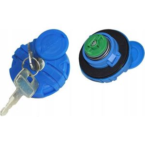 Tankdop met slot - 40mm - Blauw