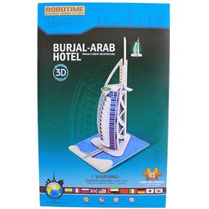 Robotime 3D Houten puzzel Burj Al Arab Hotel JPD460 35x18x21cm